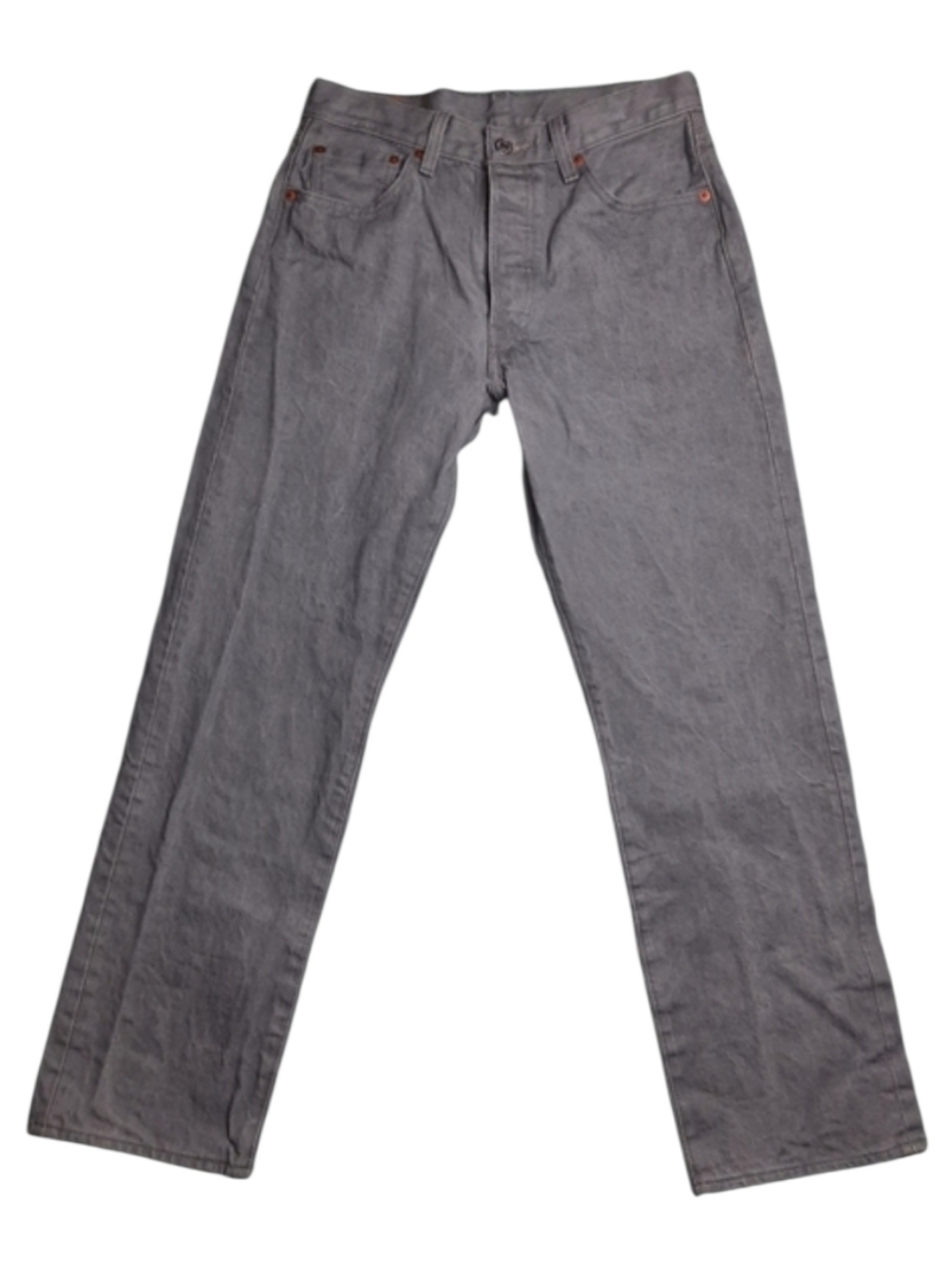 Levi's 501 Original Silver Gray Button-Fly Jeans SZ 30x29